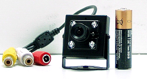 JK-305IR  Миниатюрная цветная Cmos 380 линий  видео камера, звук, ИК подсветка 